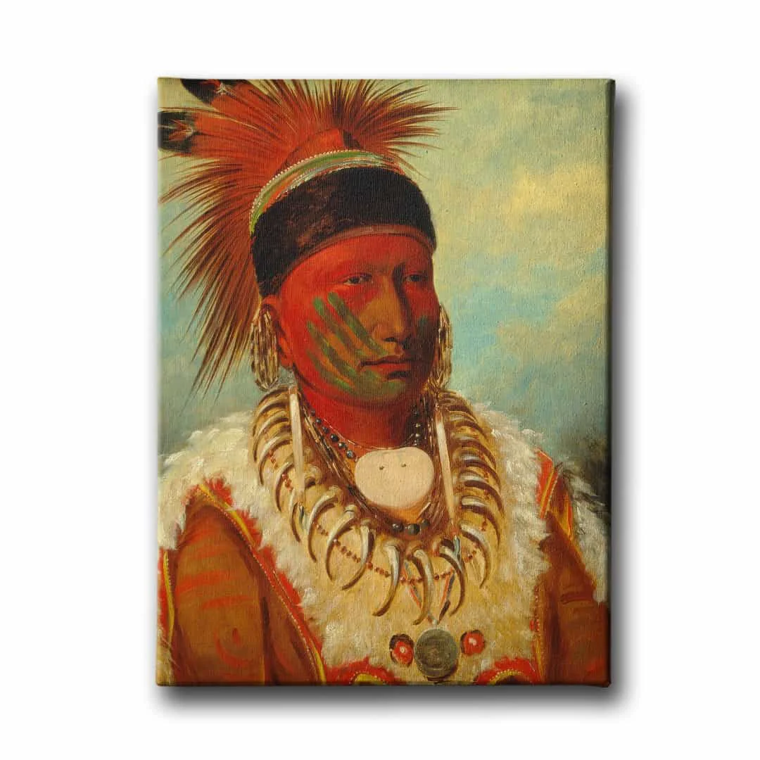 Kizilderili Portresi  Canvas Tablo
