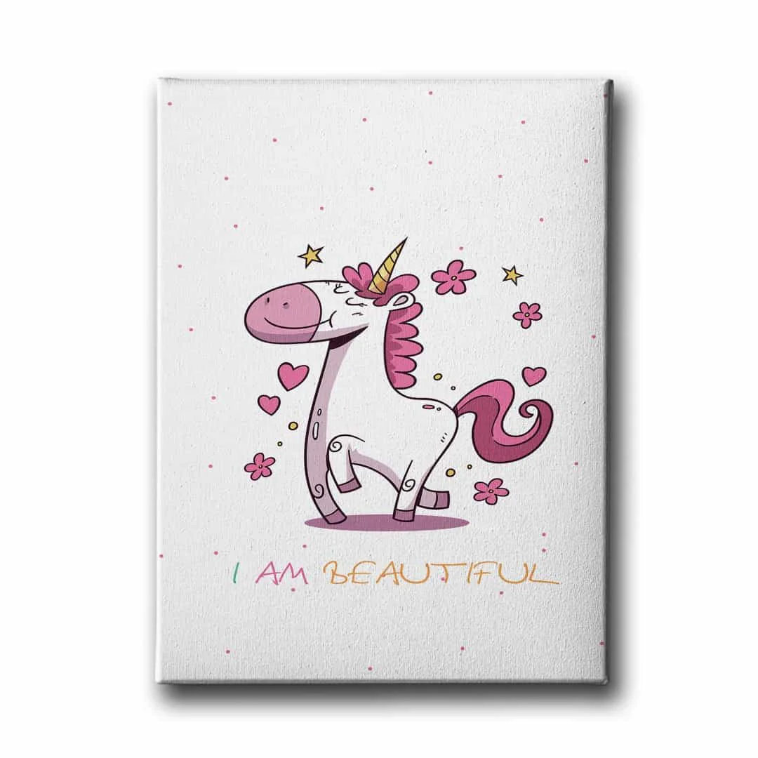 I Am Beatiful Canvas Tablo