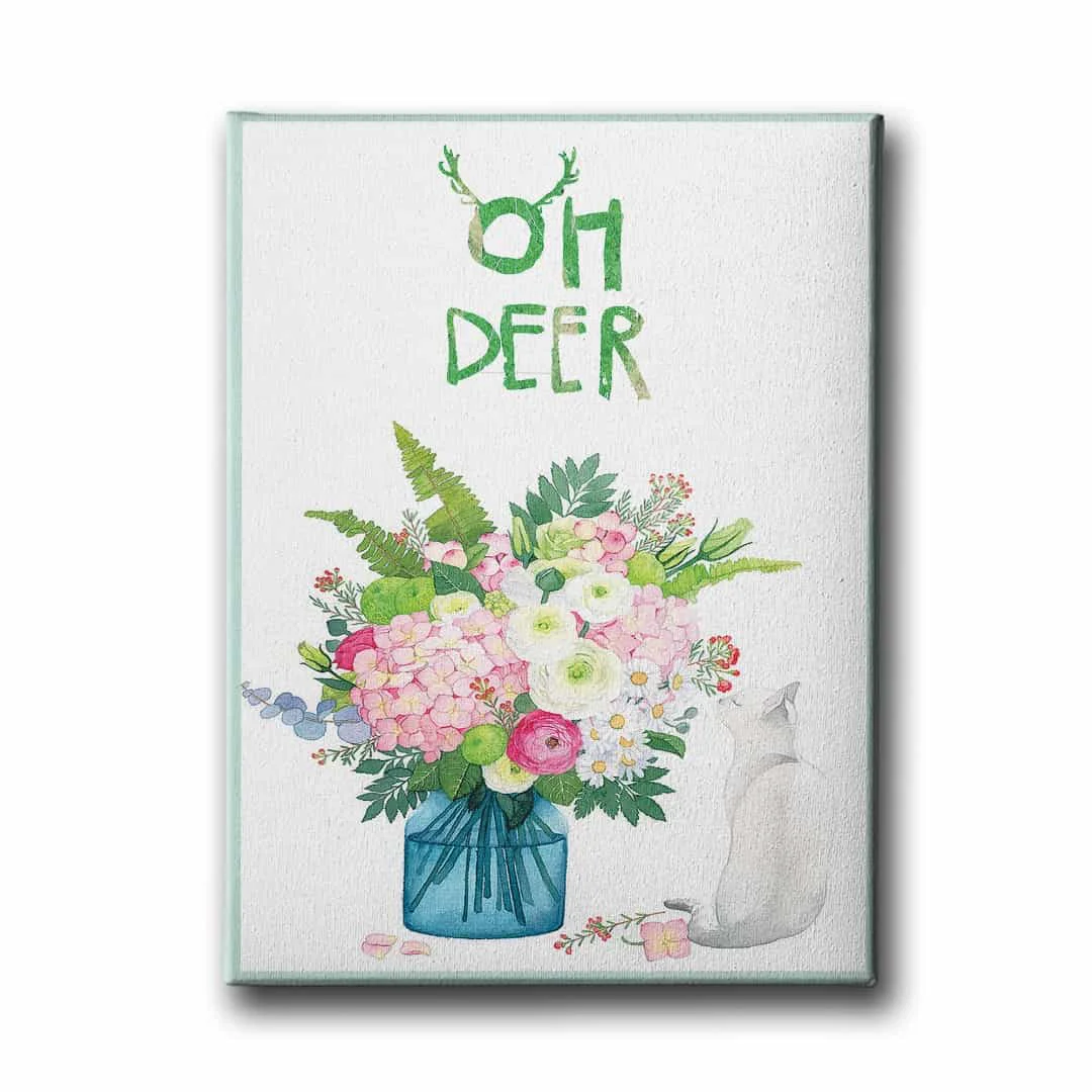 Oh Deer Canvas Tablo
