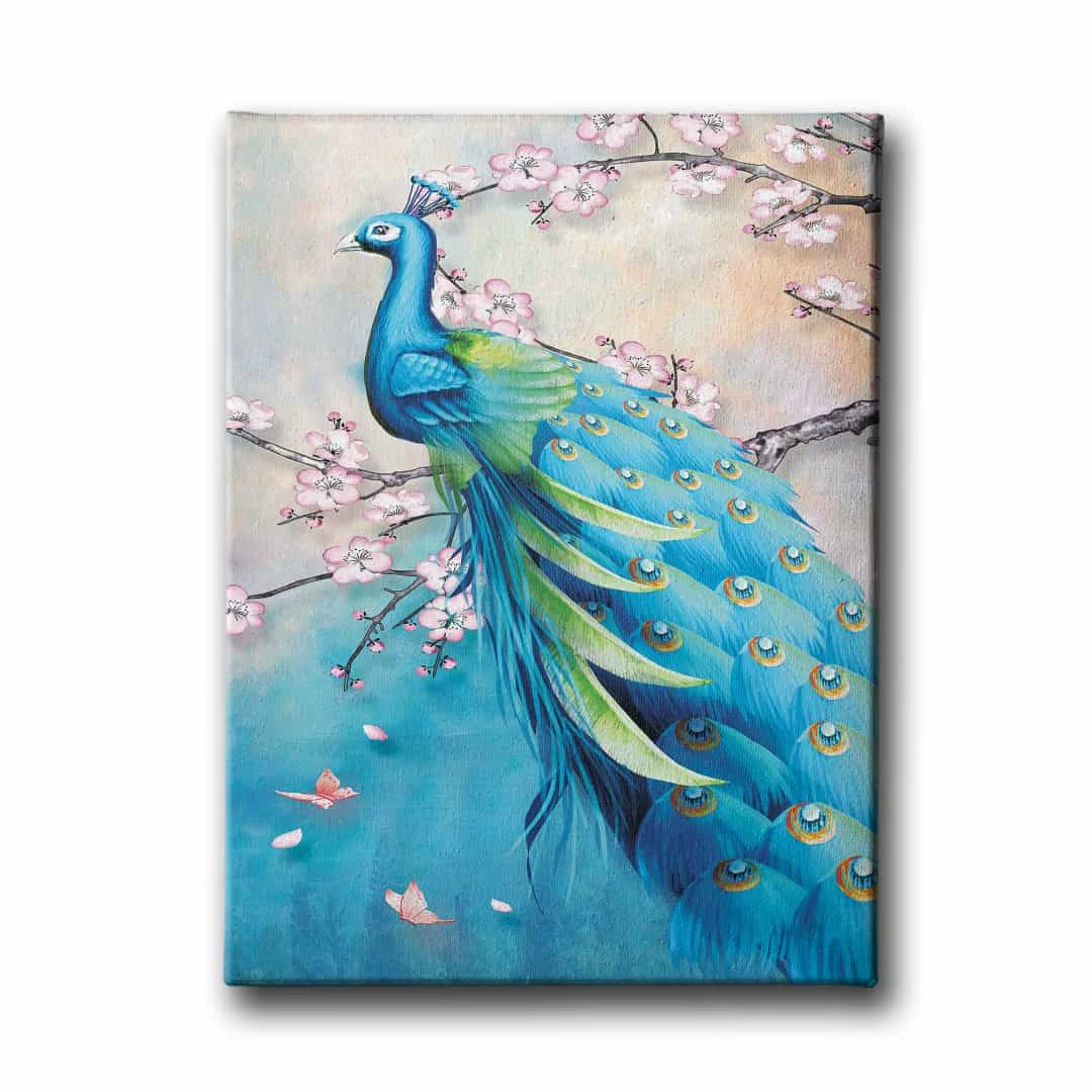 Tavus Kusu Canvas Tablo