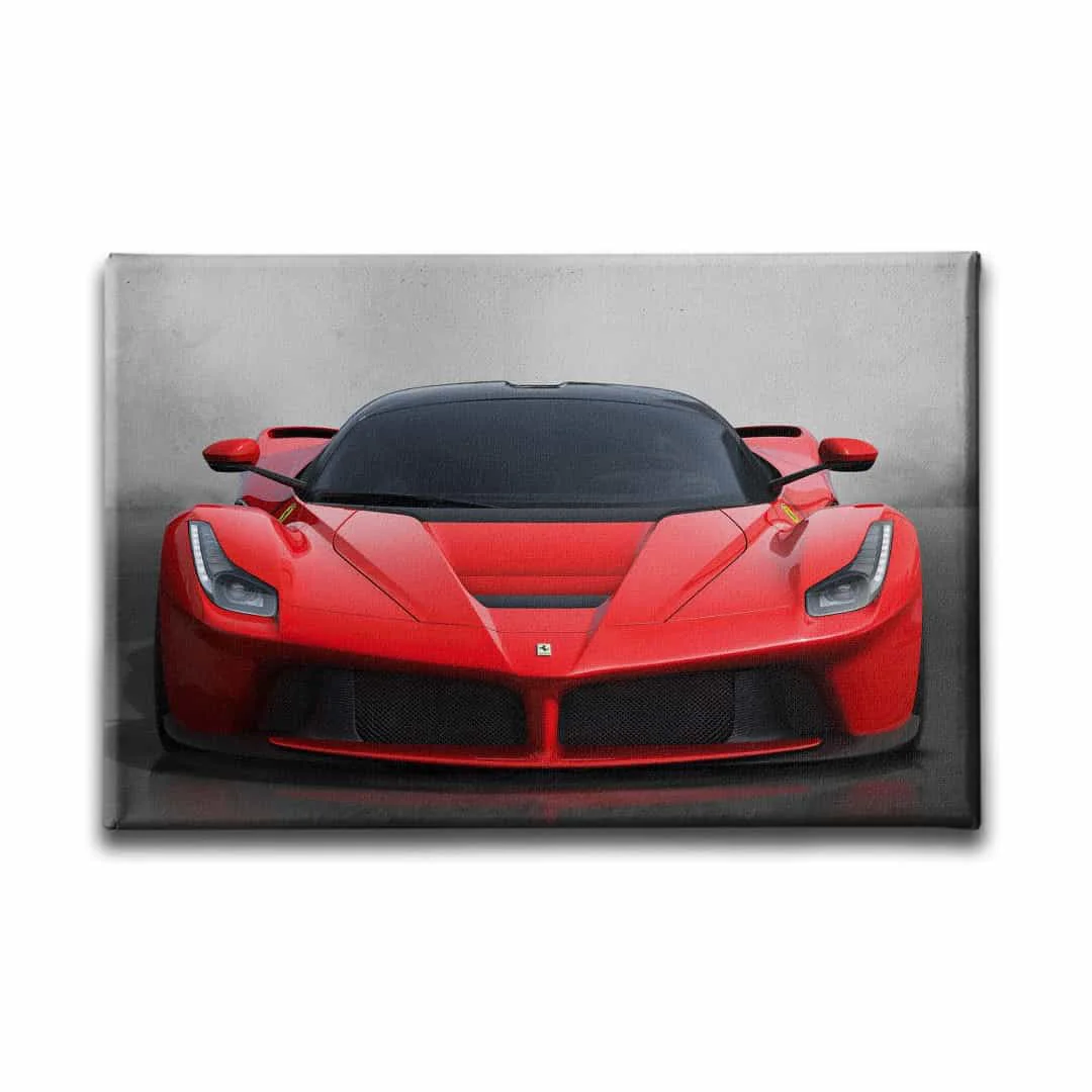 Kirmizi Ferrari Canvas Tablo