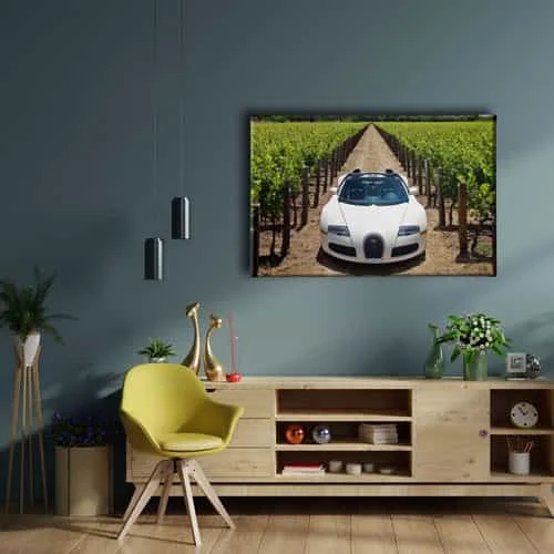 Bugatti Canvas Tablo